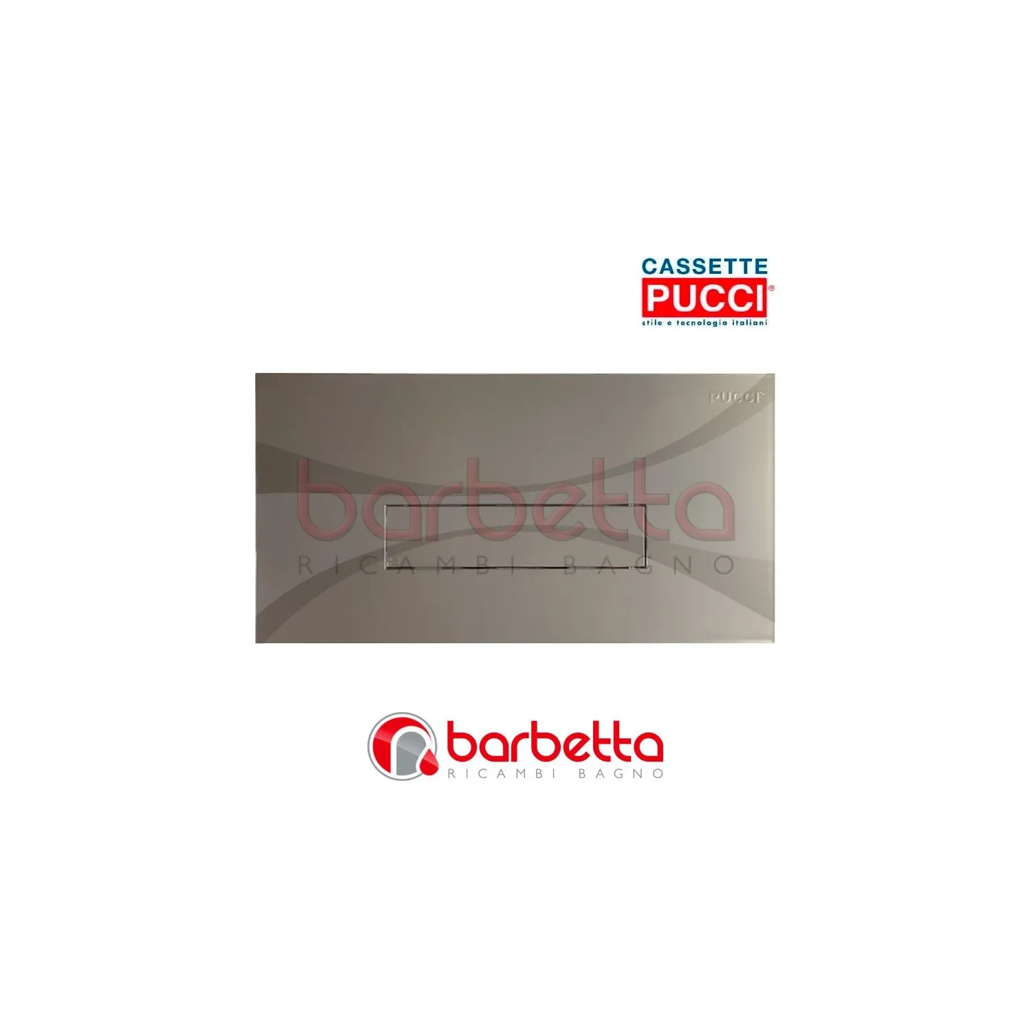 Placca di comando Pucci Eco Linea per cassette di scarico bianca 80130560