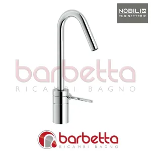 MISCELATORE MONOCOMANDO LAVELLO CUCINA CANNA 30 GRADI PLUS CROMO NOBILI PL00123CR