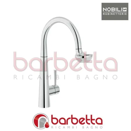 MISCELATORE LAVELLO DOCCIA ESTRAIBILE CON LED SERIE LUCE CROMO NOBILI LC00117CR