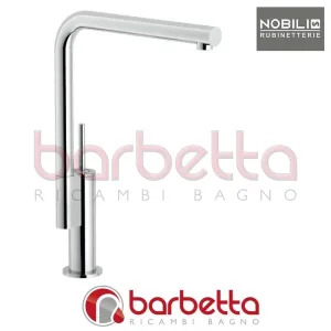 MISCELATORE LAVELLO CUCINA CANNA A 90° ACQUERELLI JOYSTICK CROMO NOBILI AJ93133CR