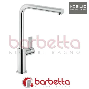 MISCELATORE LAVELLO CUCINA STAMPATO CARTUCCIA Ø28 CON DOCCETTA MONOGETTO Ø22 CROMO NOBILI FL96127CR