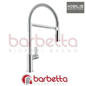 MISCELATORE LAVELLO CUCINA MOLLA ORIENTABILE CARTUCCIA Ø28 DOCCIA 2 GETTI FLAG CROMO NOBILI FL96300CR