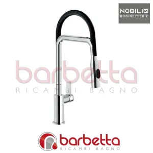 MISCELATORE LAVELLO STAMPATO Ø28 CON GUAINA NERA DOCCIA 2 GETTI FLAG CROMO NOBILI FL96400/1CR