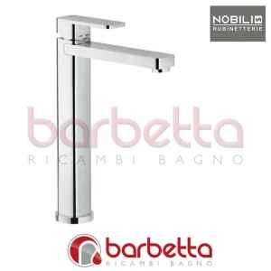 MISCELATORE MONOFORO LAVELLO CUCINA PER BACINELLA SERIE LOOP CROMO NOBILI LP90713CR