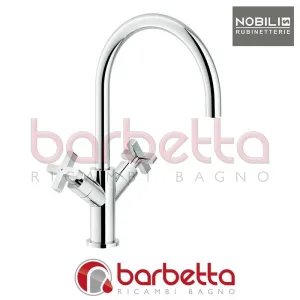 RUBINETTO MONOFORO LAVELLO CUCINA SERIE LIRA CROMO NOBILI LR116217CR