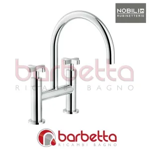 MISCELATORE LAVELLO BICOMANDO GRUPPO A PONTE SERIE LIRA CROMO NOBILI LR116220CR