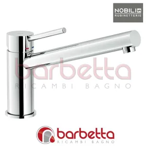 MISCELATORE MONOCOMANDO LAVELLO CUCINA GIREVOLE 360° CANNA Ø24 SERIE SNOW CROMO NOBILI SN00113/28CR