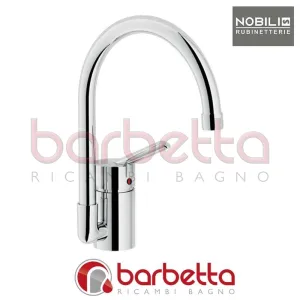 MISCELATORE LAVELLO CANNA OMBRELLO LEVA OZ T2 MINIMALISTA CROMO NOBILI OZ124/T2CR