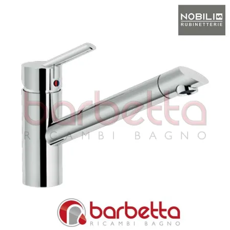 MISCELATORE MONOCOMANDO LAVELLO CANNA C ANELLO OZ LEVA T2 MINIMALISTA CROMO NOBILI OZ113/1T2CR