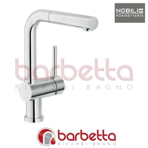 MISCELATORE MONOCOMANDO LAVELLO DOCCIA ESTRAIBILE MONOGETTO DIRITTA OZ LEVA T5 CROMO NOBILI OZ917/9T5CR