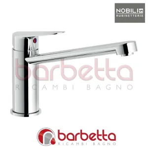 MISCELATORE MONOCOMANDO LAVELLO CUCINA GIREVOLE 360° SERIE BLUES CROMO NOBILI BS101113/25CR