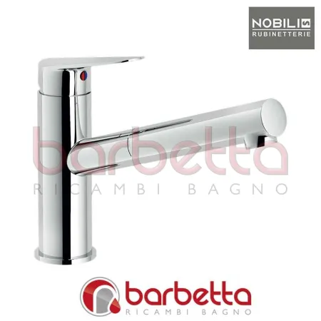 MISCELATORE LAVELLO DOCCIA ESTRAIBILE SERIE BLUES CROMO NOBILI BS101117CR