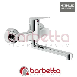 MISCELATORE MONOCOMANDO LAVELLO A PARETE SERIE BLUES CROMO NOBILI BS101115CR