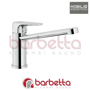 MISCELATORE MONOCOMANDO LAVELLO CUCINA GIREVOLE 360° SERIE NOBI CROMO NOBILI NB84113/25CR