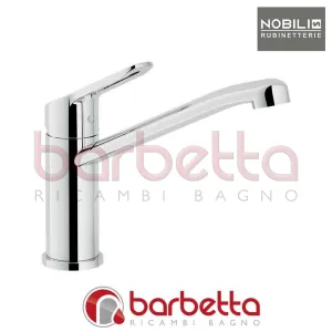 MISCELATORE MONOCOMANDO LAVELLO CUCINA GIREVOLE 360° SERIE NEW ROAD A RISPARMIO ENERGETICO CROMO NOBILI RDE0113/25CR