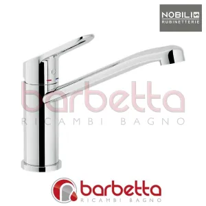 MISCELATORE MONOCOMANDO LAVELLO CUCINA CANNA GIREVOLE SERIE NEW ROAD CROMO NOBILI RD00113/1CR