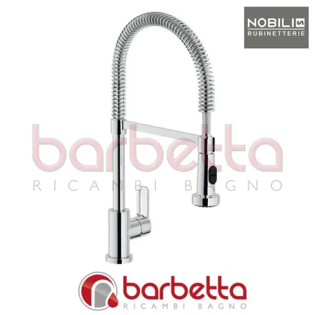 MISCELATORE LAVELLO DOCCETTA 2 FUNZIONI PULL-DOWN NDW DISC NEW ROAD CROMO NOBILI RD00300/3CR