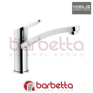 MISCELATORE MONOCOMANDO LAVELLO CUCINA GIREVOLE 360° LEVA T7 INCLINATA Ø43 SERIE NEW ROAD ECO CROMO NOBILI RDE0113/27T7CR