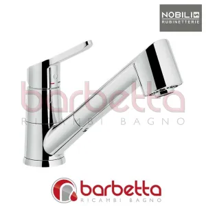 MISCELATORE LAVELLO DOCCIA ESTRAIBILE ECONOMICO DOCCETTA NAIF LEVA T7 SERIE NEW ROAD CROMO NOBILI RD00127/1T7CR