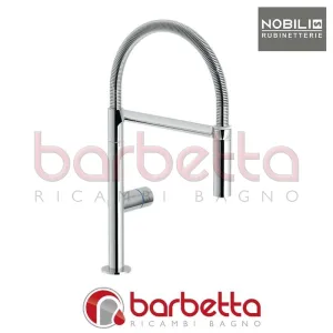 MISCELATORE LAVELLO ELETTRONICO CUCINA CON DOCCETTA DUE GETTI SERIE ACQUERELLI COSMO CROMO NOBILI E93350CR