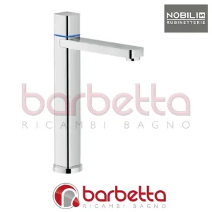 MISCELATORE MONOFORO LAVELLO ELETTRONICO CUCINA PER BACINELLA SERIE LOOP CROMO NOBILI E90713CR