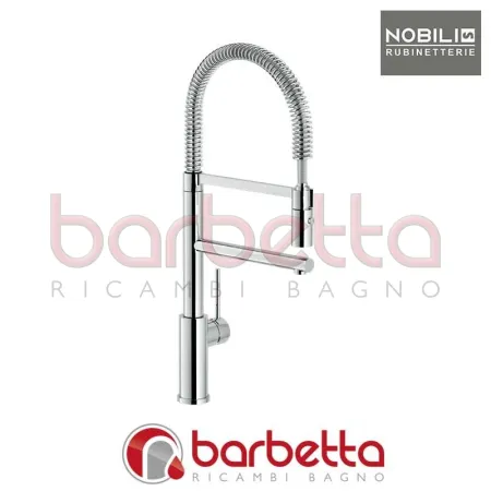 MISCELATORE MONOCOMANDO LAVELLO CUCINA INDUSTRIALE SERIE WEB CROMO NOBILI WB00300/50CR