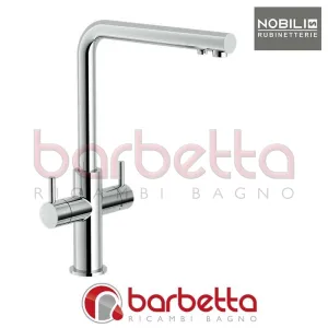 MISCELATORE LAVELLO CUCINA BICOMANDO ACQUA FILTRATA CROMO NOBILI AQ93823/3VCR