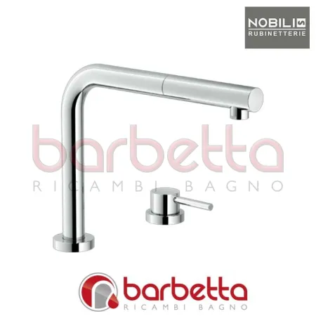 MISCELATORE LAVELLO CUCINA A SCOMPARSA ACTIVE WINDOW PULL-OUT NICKEL SPAZZOLATO NOBILI AQ93500IX