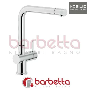 MISCELATORE MONOCOMANDO BASSA PRESSIONE LAVELLO CUCINA CON BOCCHETTA GIREVOLE DIAM. 28 LIVE CROMO NOBILI BPLV113CR