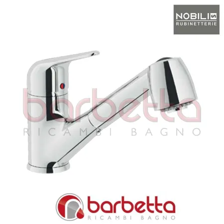 MISCELATORE LAVELLO DOCCIA ESTRAIBILE MISTRAL LEVA JUNIOR BASSA PRESSIONE CROMO NOBILI BP16117/--JCR