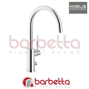 MISCELATORE MONOCOMANDO LAVELLO CUCINA CANNA GIREVOLE SERIE LIVE CROMO NOBILI LV00113/10CR