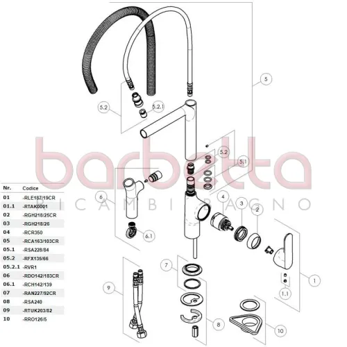 RICAMBIO GHIERA DI FISSAGGIO DIAM. 35 NOBILI RGH218/26
