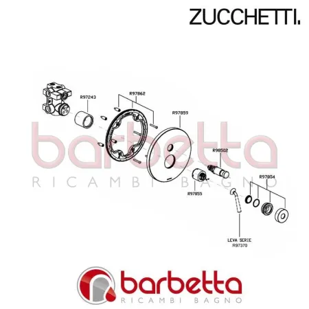 PIASTRA 2 FORI ZETASYSTEM TONDA ZUCCHETTI R97859