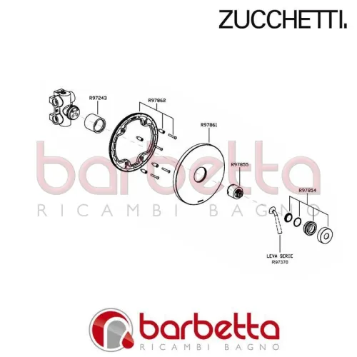 PIASTRA INCASSO DOCCIA ISYFRESH ZUCCHETTI R97861