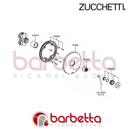 PIASTRA INCASSO DOCCIA ISYFRESH ZUCCHETTI R97861