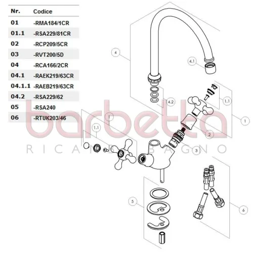 RICAMBIO AERATORI NEOPERL CROMO NOBILI RAEK219/63CR