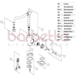 RICAMBIO PLACCHETTA DIAM. 15 SERIE OVETTO CROMO NOBILI RPL210/12CR