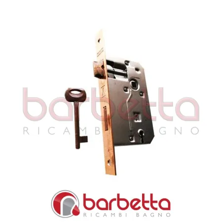 SERRATURA PORTE IN LEGNO 'PATENT' FRONTALE BORDO QUADRO BONAITI E50 Nichelata