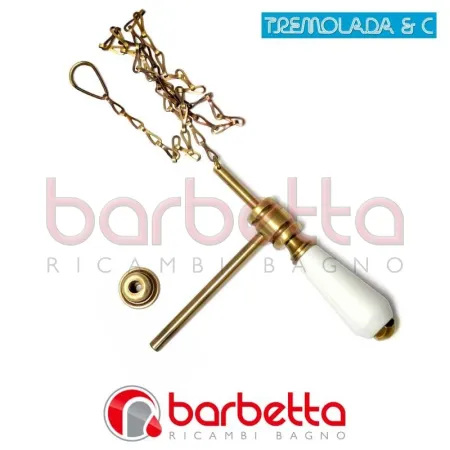PULL IN CERAMICA CON GUIDA A MURO E CATENELLA PER CASSETTE ALTALUX TREMOLADA PULLFMBR