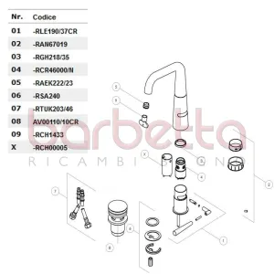 PILETTA PUSH 1"1/4 CROMO NOBILI AV00110/10CR