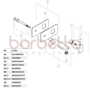 RICAMBIO KIT O.RING 10,82x1,78 SH.70 NOBILI RGUK45040