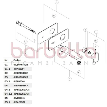 RICAMBIO KIT O.RING 10,82x1,78 SH.70 NOBILI RGUK45040