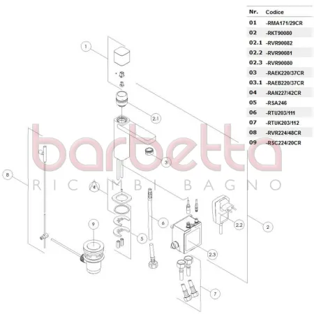 RICAMBIO TUBO FLEX NEUTRO MOK M10x1 MM600 - G1/2" CALOTTA GIREVOLE FGI SPX DN6 NOBILI RTU203/111