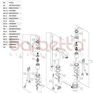 RICAMBIO PLACCHETTE ORNAMENTALI COMPLETE SOFI' CROMO NOBILI RPL210/27CR