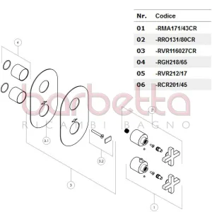 RICAMBIO GHIERA RIDUZIONE NOBILI RGH218/65