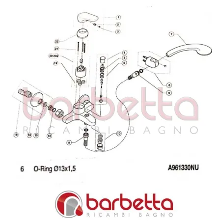 O-RING 13X1.5 CERAPLAN IDEAL STANDARD A961330NU