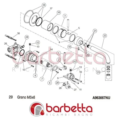 GRANO M5X6 IQ IDEAL STANDARD A963667NU