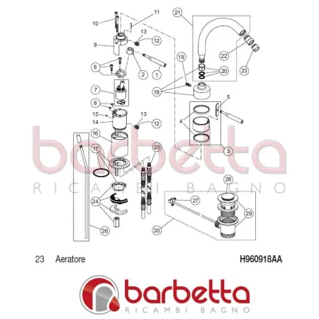 AERATORE IQ IDEAL STANDARD H960918AA