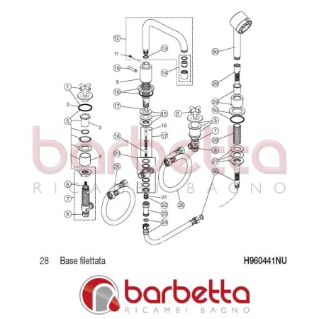 BASE FILETTATA IQ IDEAL STANDARD H960441NU