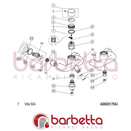 VITE M4 IQ IDEAL STANDARD A960017NU